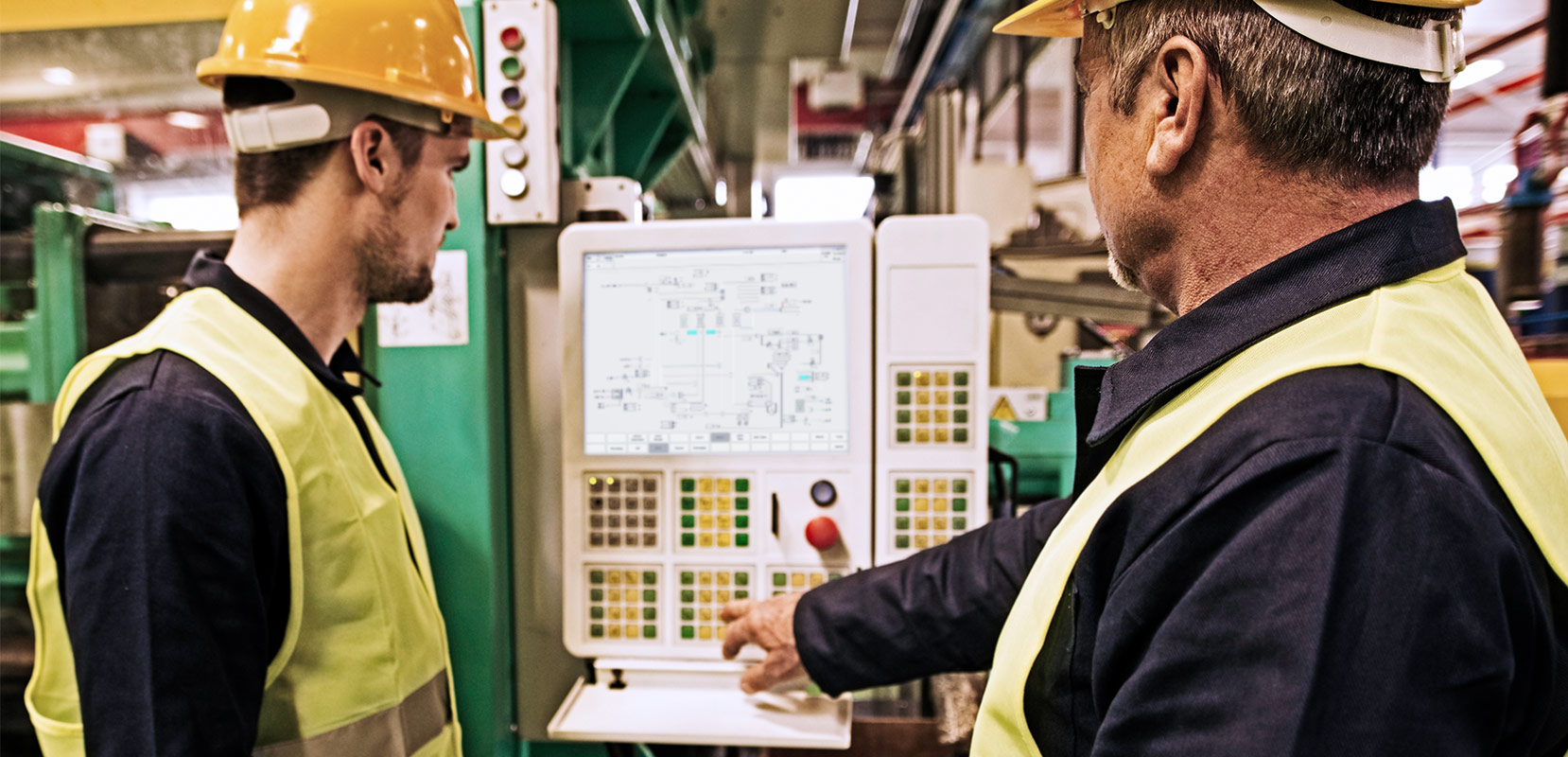 A process hmi control module screen