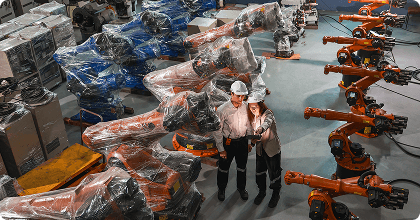 Workers in a factory